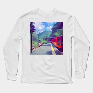 Train in Japan Long Sleeve T-Shirt